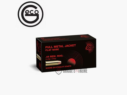 50 patronen GECO kal. 44 Rem Mag 230gr FMJ