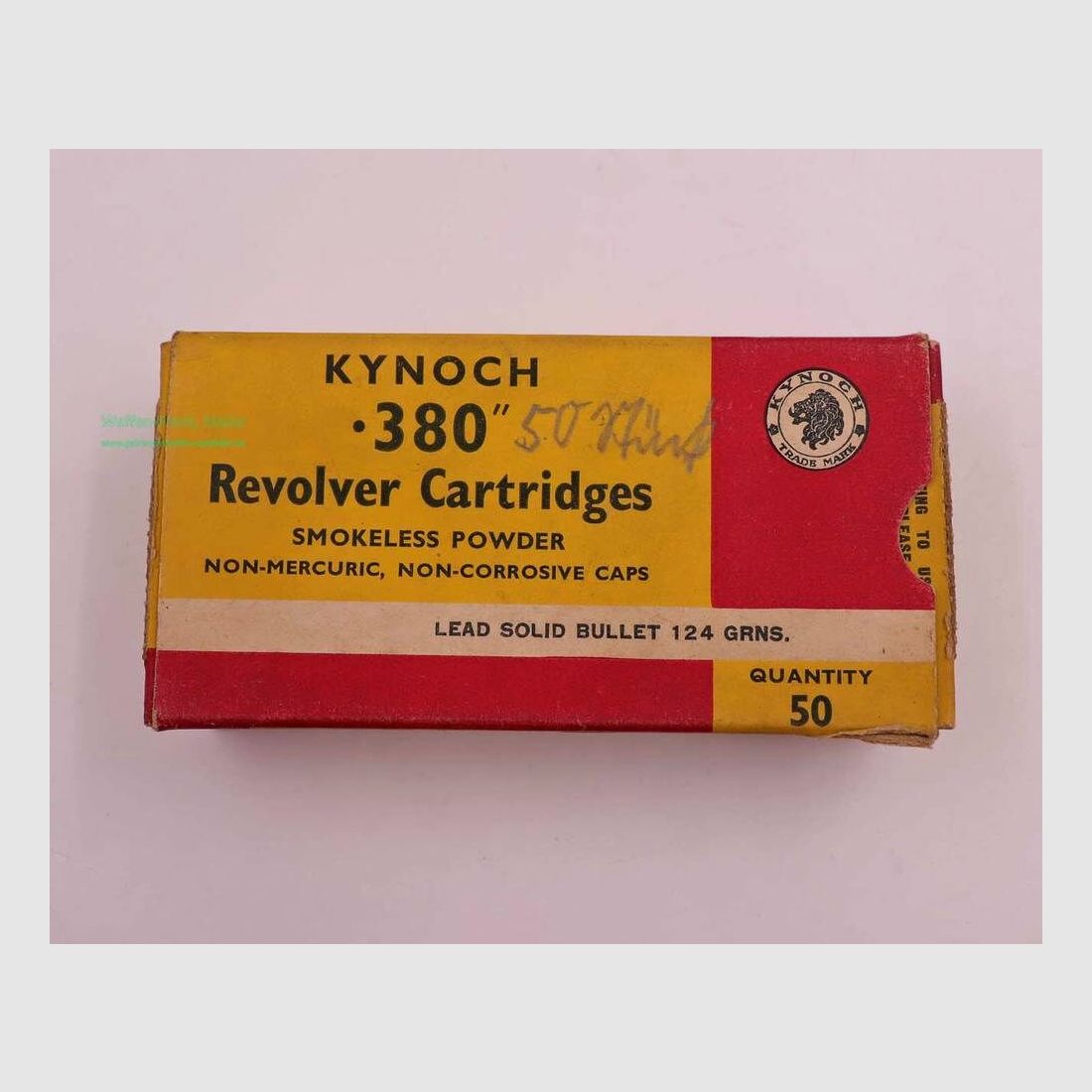 Kynoch, Inghilterra cartucce per revolver .380
