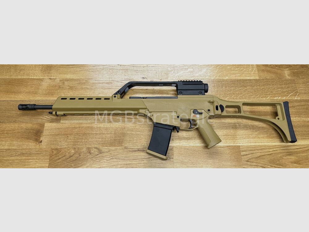 Heckler & Koch HK243 S SAR - Couleur sable - Le G36 civilement homologué pour le sport ! Couleur sable / avec 3x sangles de transport G36 d'origine et rail Picatinny