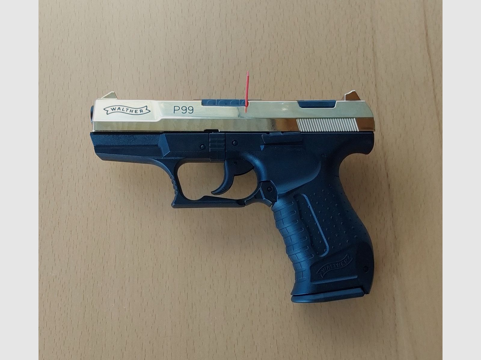 Walther P99   EDITION  24 Karat Gold finish  9mm Pak