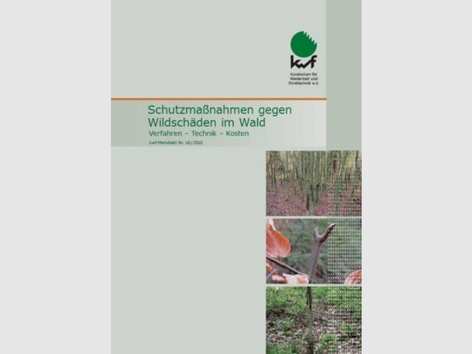 KWF-merkblad beschermingsmaatregelen tegen wildschade in het bos