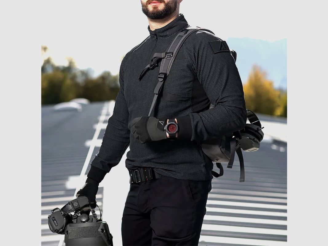 Jersey táctico para hombre ACE Schakal, negro, imagen 3 de 6