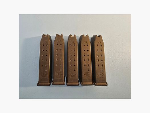 Glock 21 Magazine - 5 Stück