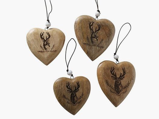 LivingActive Rudolf Colgante Decorativo Set de 2 Piezas