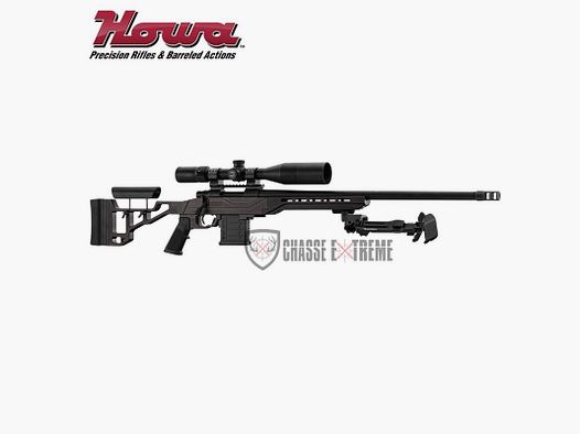 Pack HOWA 1500 châssis TSP-X Cal 308 Win + Lunette MICRODOT + Bipied Lourd+ Mallette