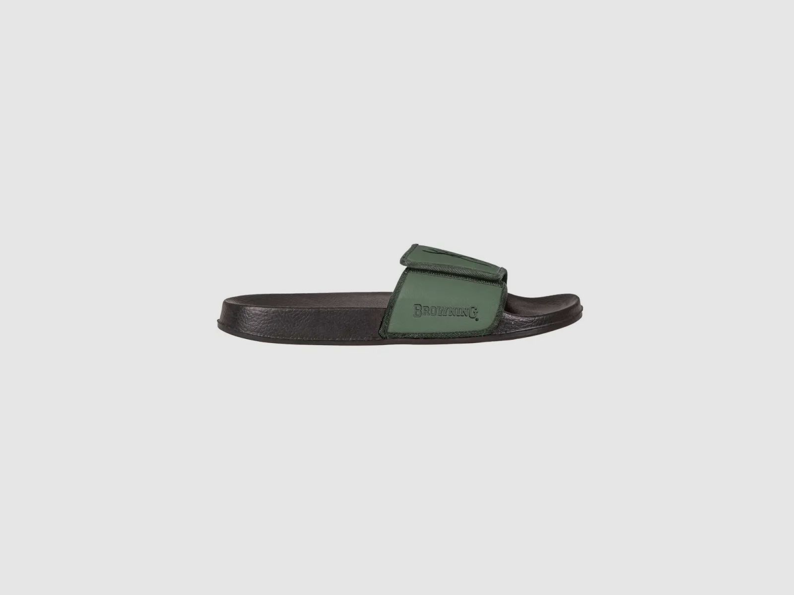 Chanclas Browning Buckmark color oliva, talla 41, imagen 1 de 2