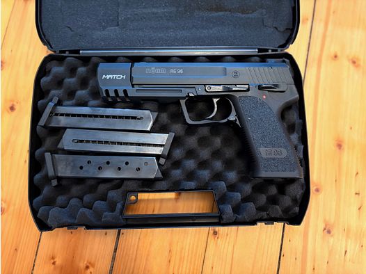 Röhm RG96 Match, 3 Magazine, 9mm P.A.K.
