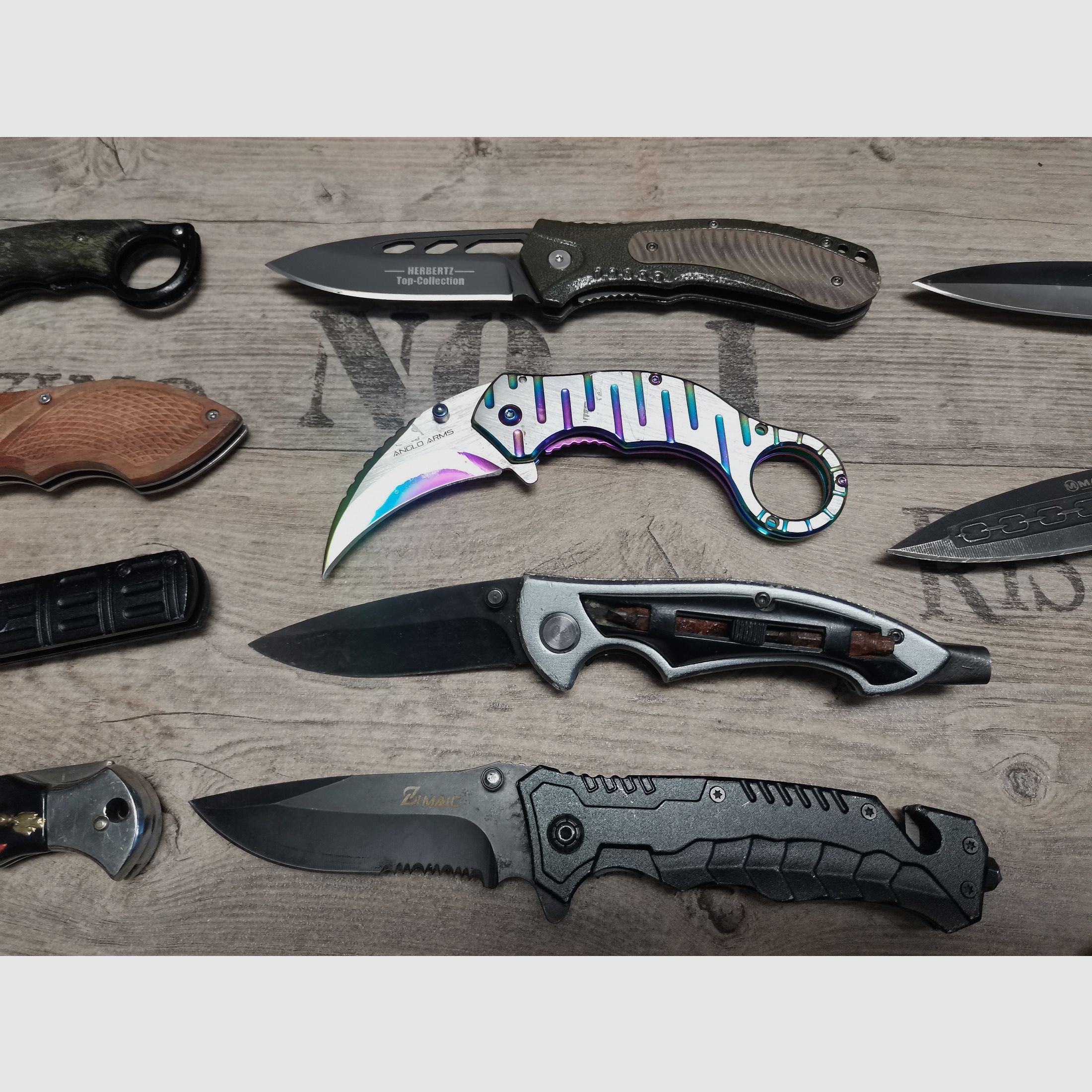 Messer Konvolut Böker Haller Herbertz etc. Karambit Einhandmesser Dolch Springmesser