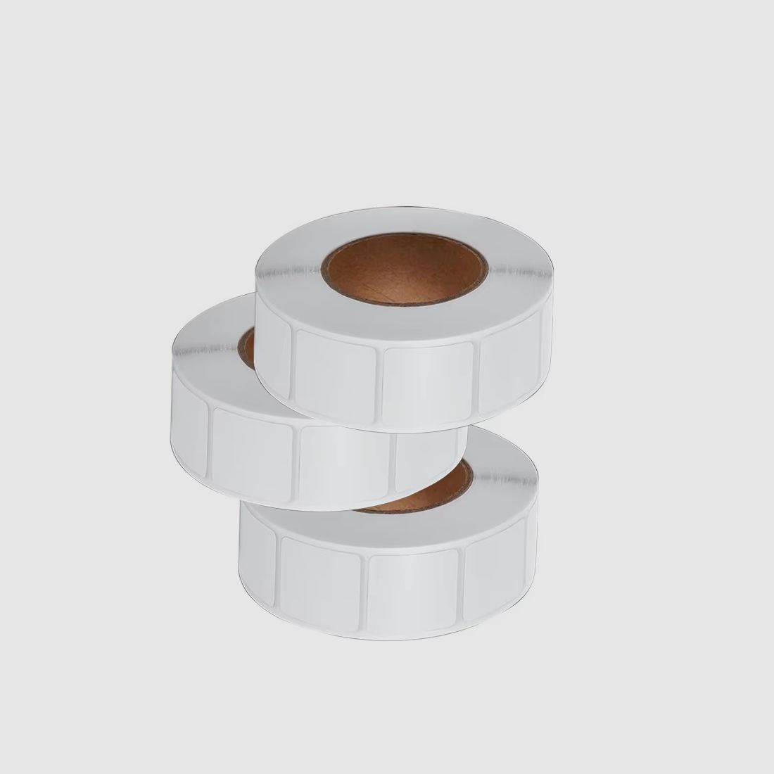 Weiße quadratische Schusspflaster 1000er Rollen, 22x22mm