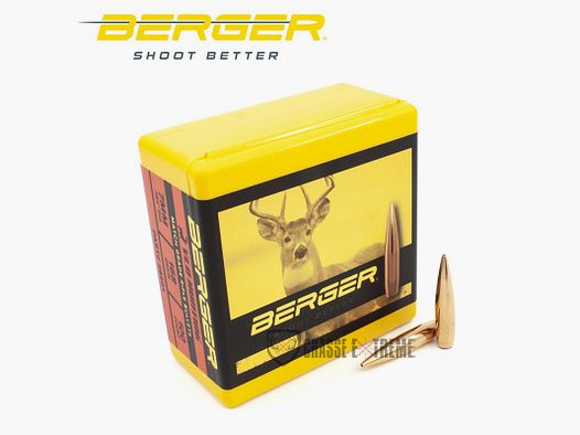 100 Proiettili BERGER Cal 7mm 168gr VLD Caccia