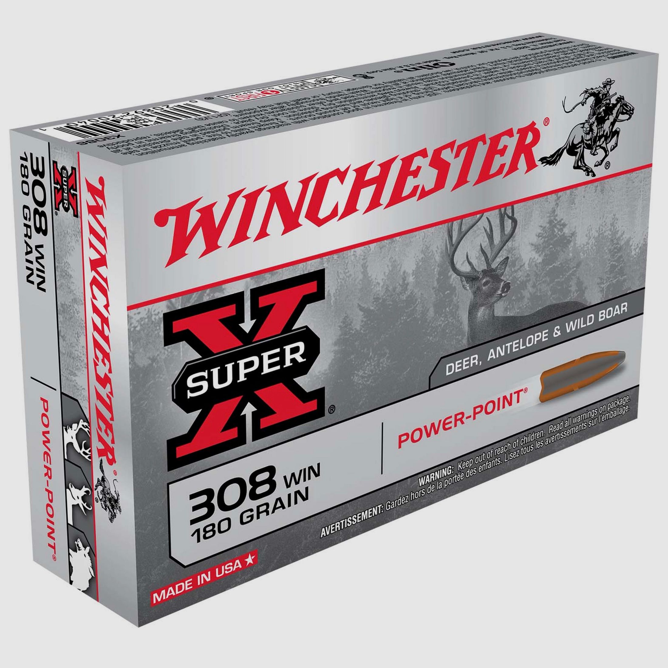 WINCHESTER 44151004 .308 Win Power Point 11,66 g 180 gr