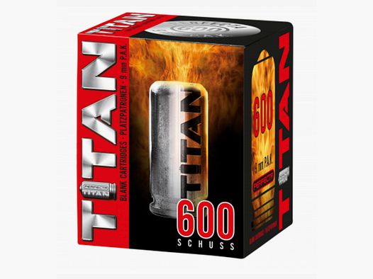 Umarex 4.1323 Perfecta Titan naboje 9 mm P.A.K. 600 szt. Pyro