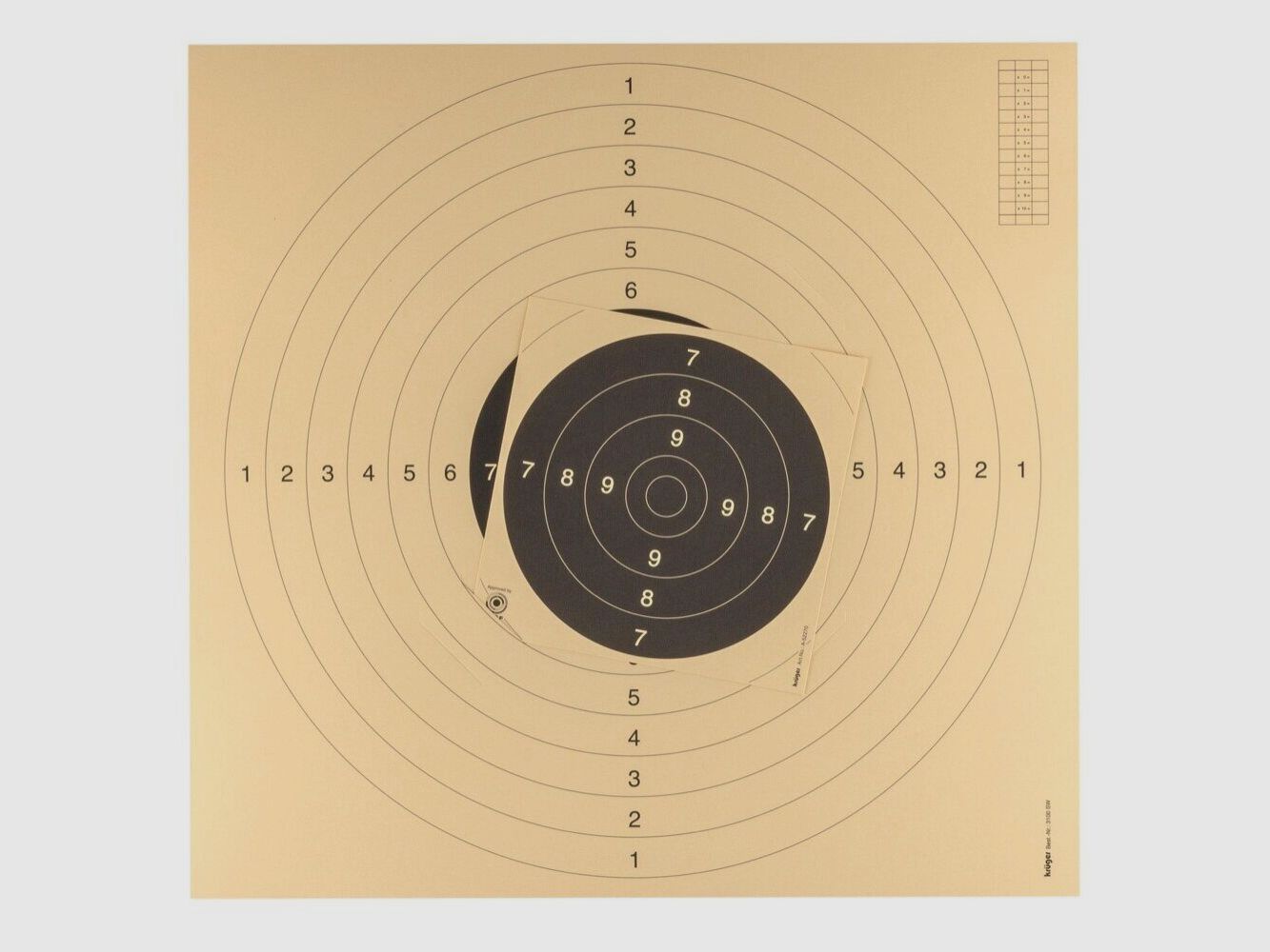 100 Zielscheiben C50 55 x 53 cm mit Einkerbungen, Bild 3 von 4
