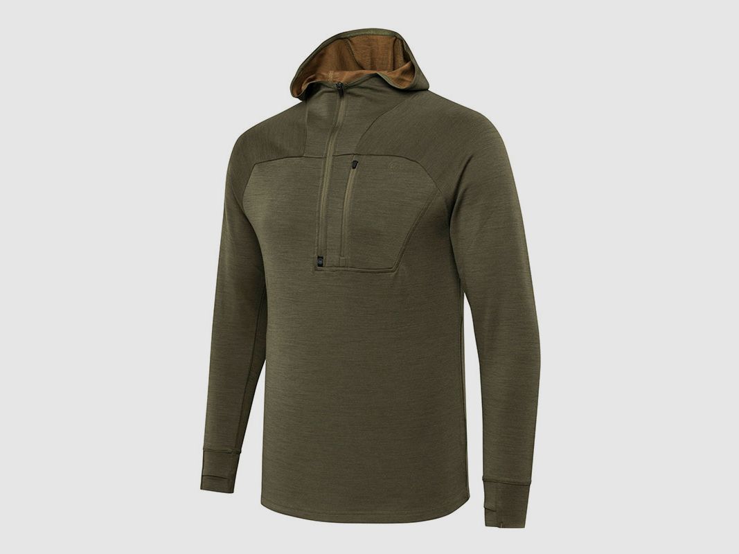 MAGLIA – BERETTA – APOLLO MERINO HOODIE Pierre Verte, image 1 sur 5