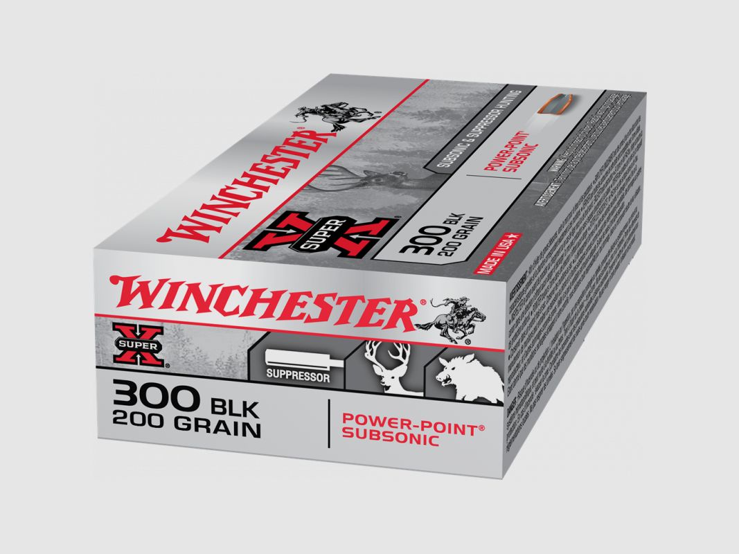 WINCHESTER 300 BLACKOUT 200 GRS / 12,9 G HP SUBSONIC 20 PZ, immagine 2 di 6