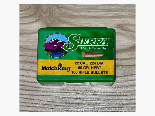 Sierra MatchKing HPBT, 69 gr, .223 Rem