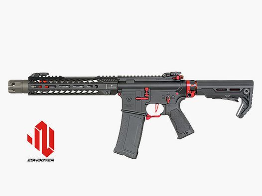 Strike Industries 10" Raiders SBR S-AEG mit Eshooter ETU, rote Elemente
