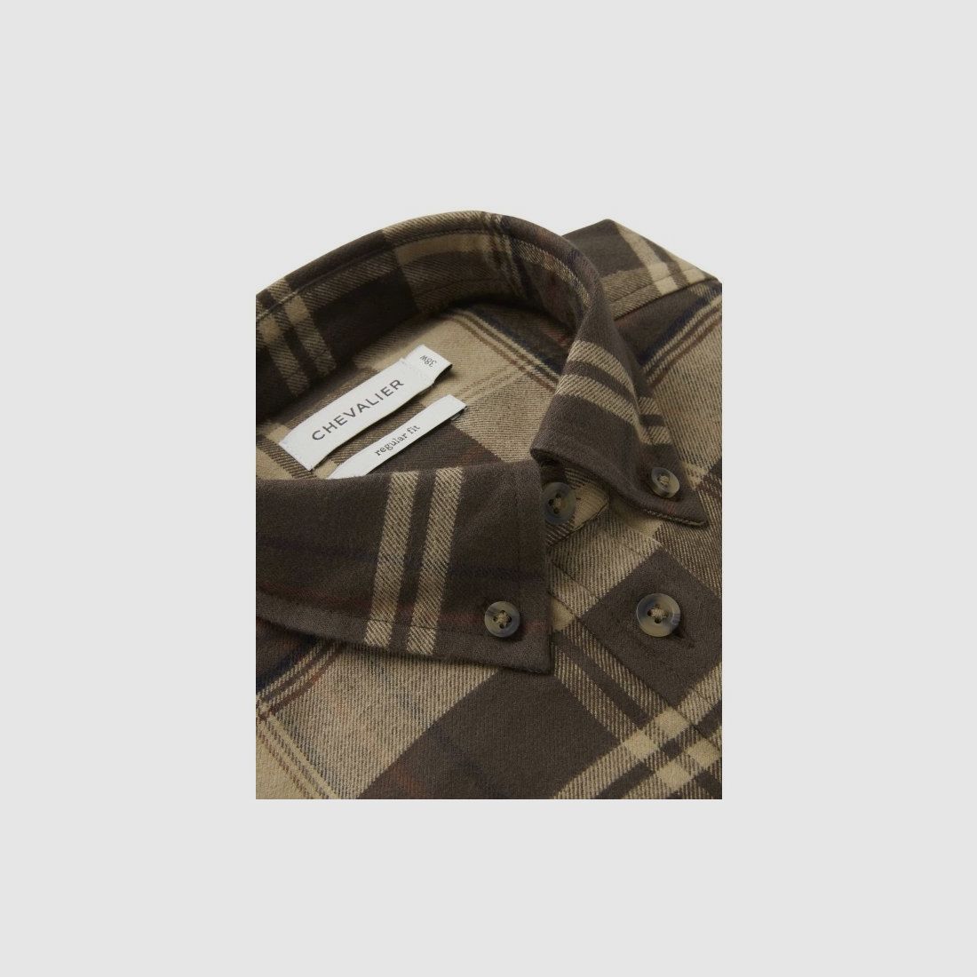 Dameshemd Chevalier Heron – Soil Brown Checked (1060209C7011), afbeelding 3 van 6