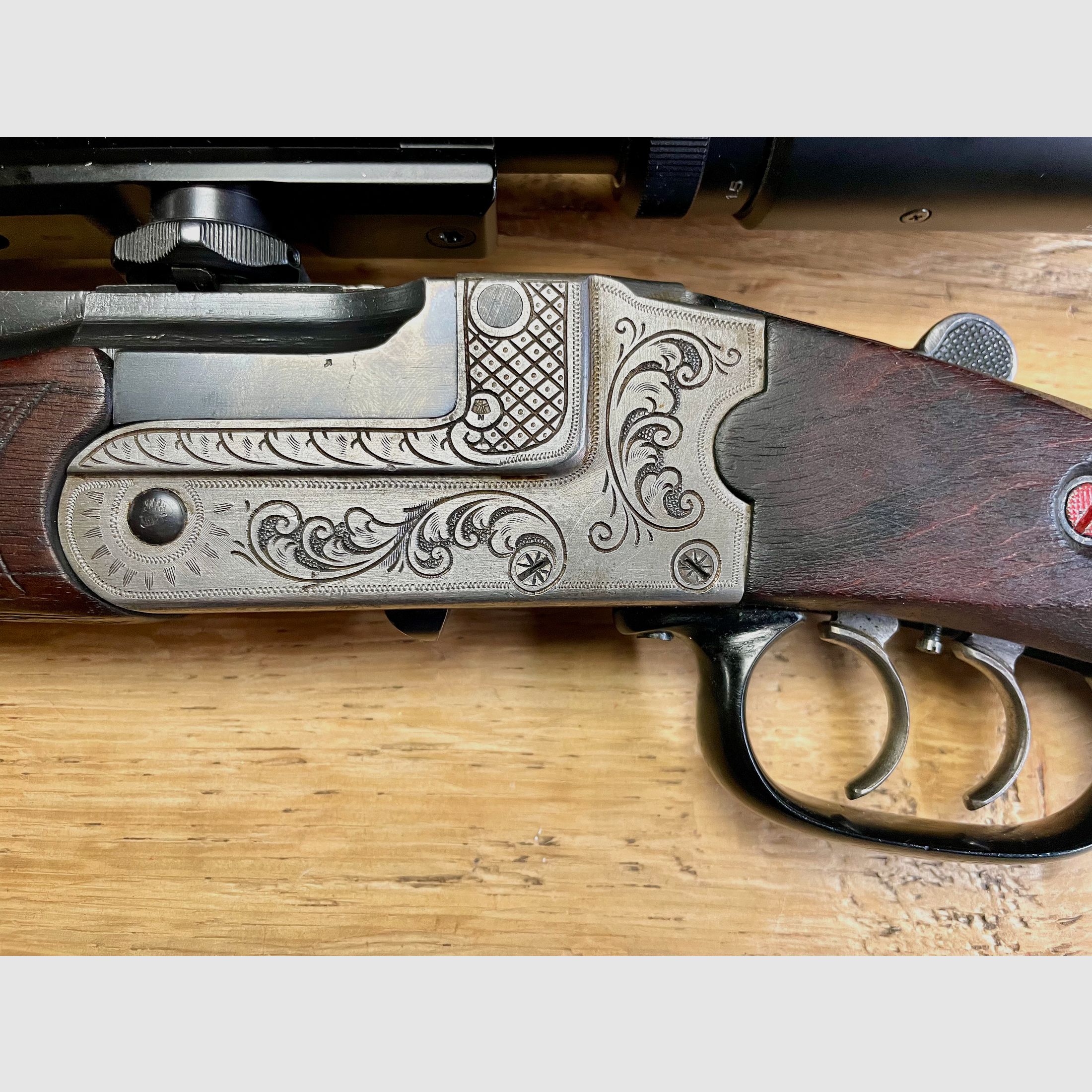 Karabin Zimmermann Z 66 kal. 10,3x60R z lunetą Luger 1,5-4,5x20