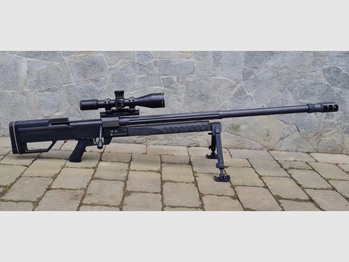 Steyr HS .50 BMG inkl. Optik, Transportkoffer und Munition