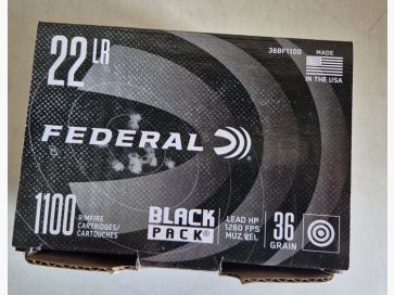 FEDERAL MUNITION .22 LR 36GR LEAD HP 1100 Stück