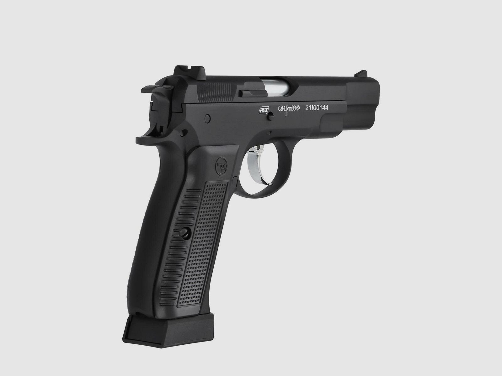 Luftpistolenset CZ 75 4,5 mm Stahl BB Co2-Pistole Vollmetall Blow Back (P18) + 10 Co2-Kapseln Umarex + 1500 Stahl BB's Umarex