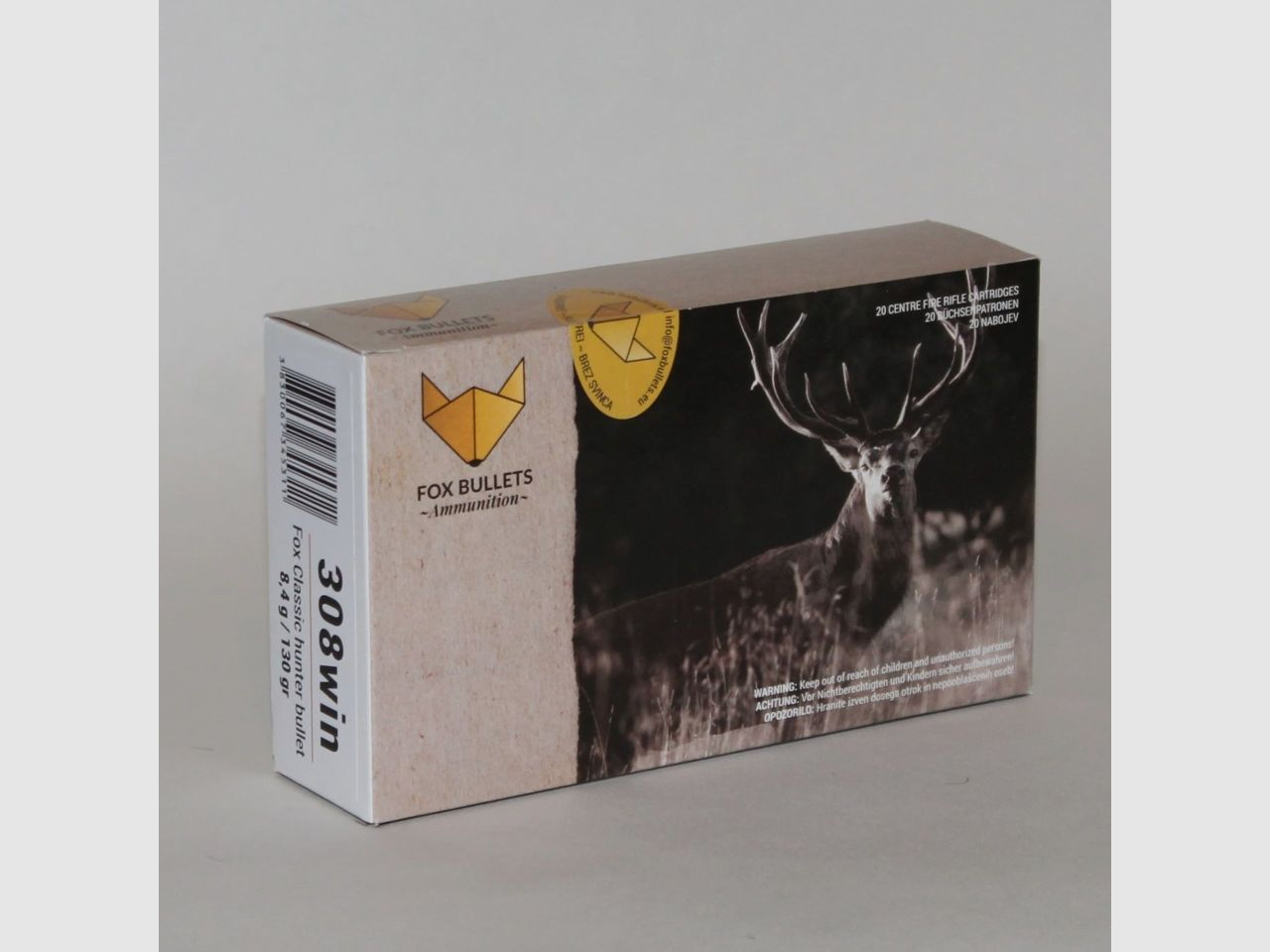 Fox Bullets Classic Hunter .308 Win. 130GR / 8,4g bleifrei 20 Patronen