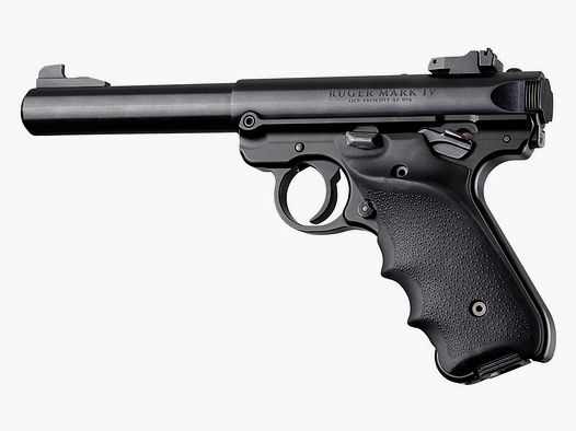 HOGUE Griffschalen f. Ruger MK IV Daumenauflage Soft Rubber/Fingerrillen