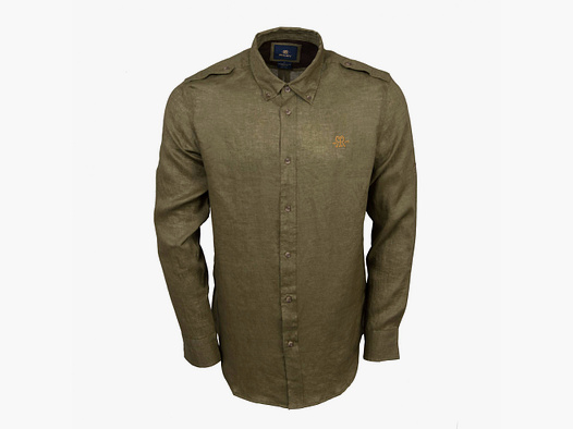 Rigby Leinen Hunting Shirt, Farbe Olive