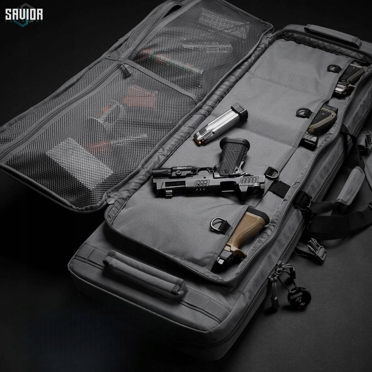 Case Bag Savior Double Rifle Bag Specialist Series 36" Gray, image 2 of 5