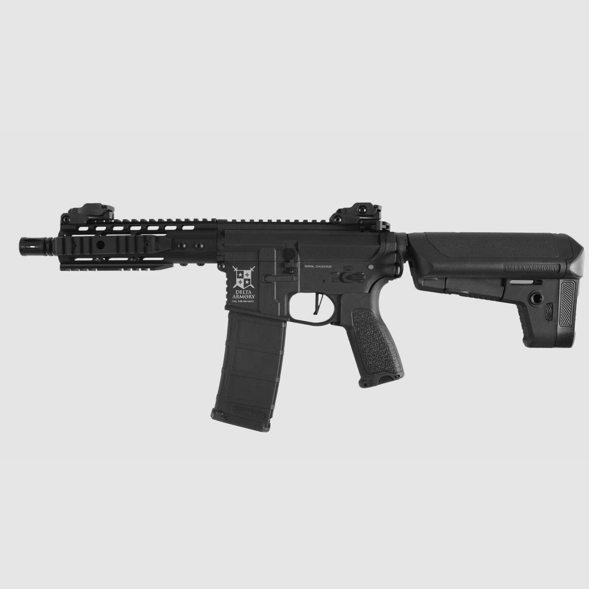 AR15 KeyMod 8 Zoll Rail BRAVO Delta Armory Schwarz S-AEG Airsoft Gewehr Frei ab 18 Jahren