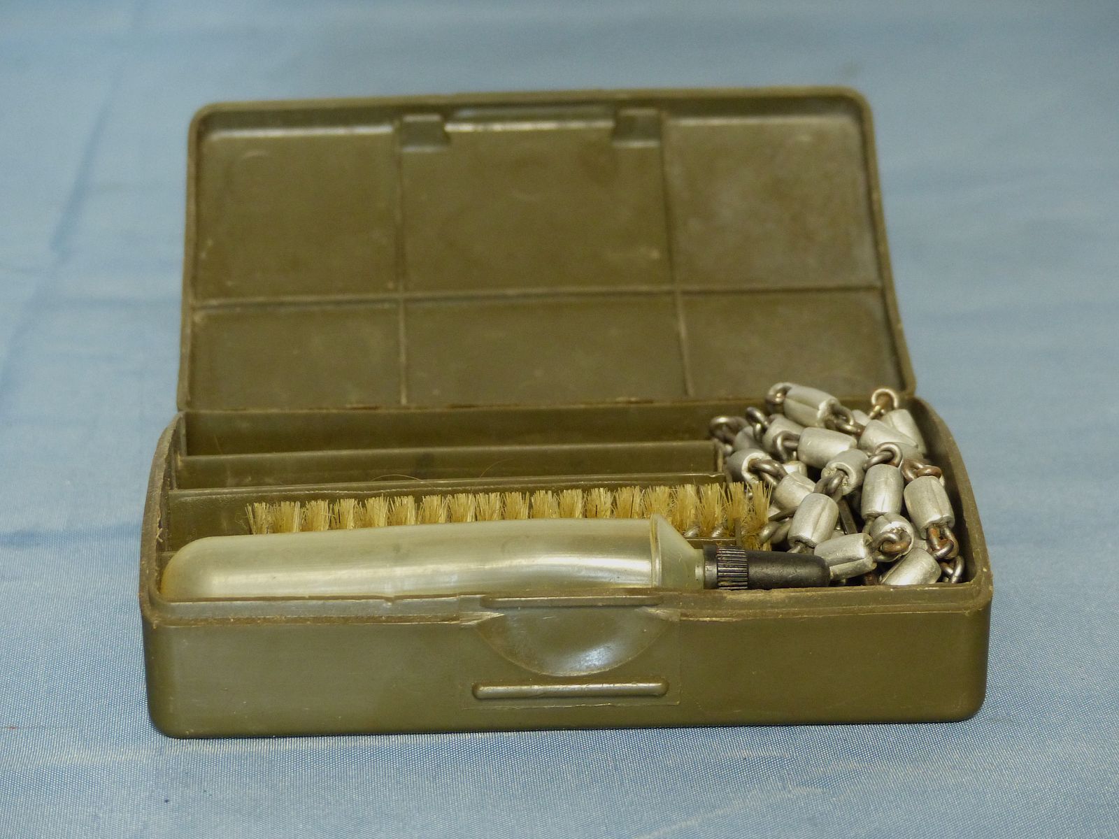 Bundeswehr BW 3 pièces de munitions d'exercice cartouches projectiles bleus G3 matériel de nettoyage années 60 70