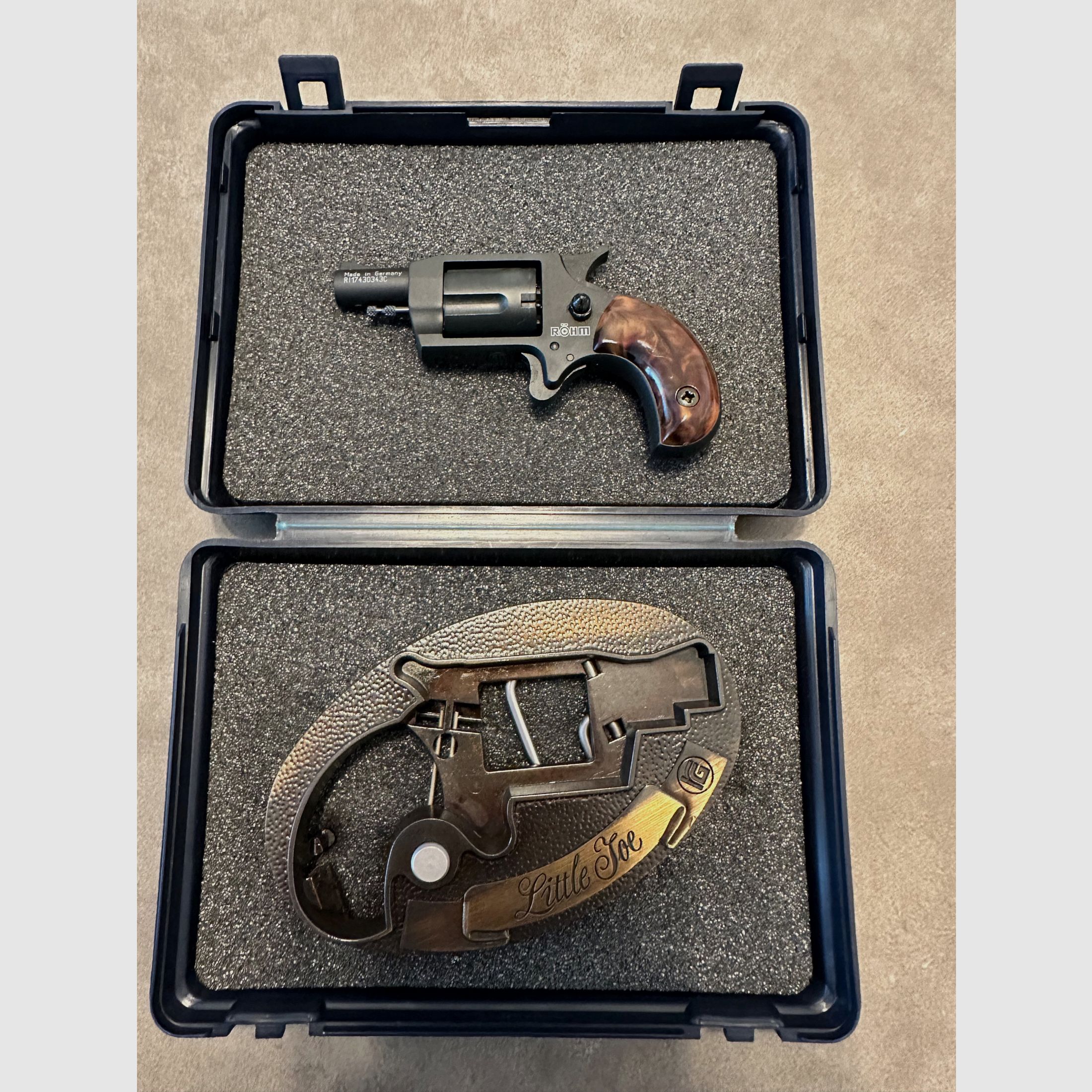 Röhm Little Joe browned met riemgesp Kaliber 6 mm Schreckschuss, afbeelding 2 van 8