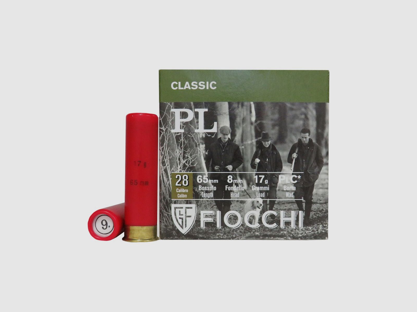 Fiocchi PL Patronen Kal. 28/65 17 g Bleischrot 9