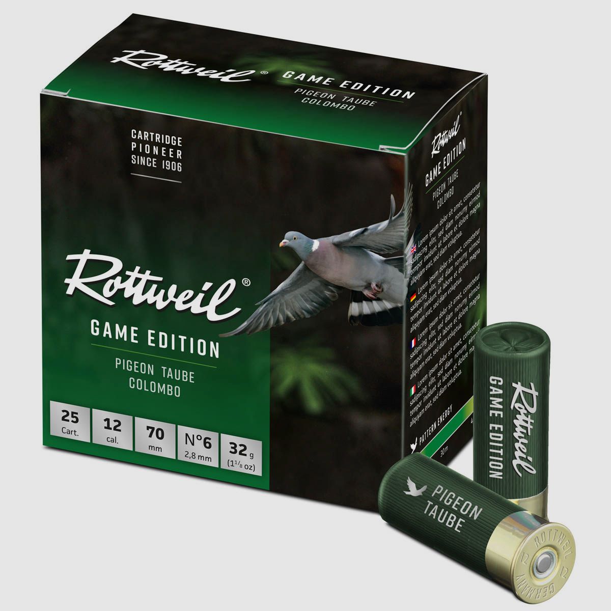 Rottweil 12/70 Game Edition Taube 2,8mm - 32g