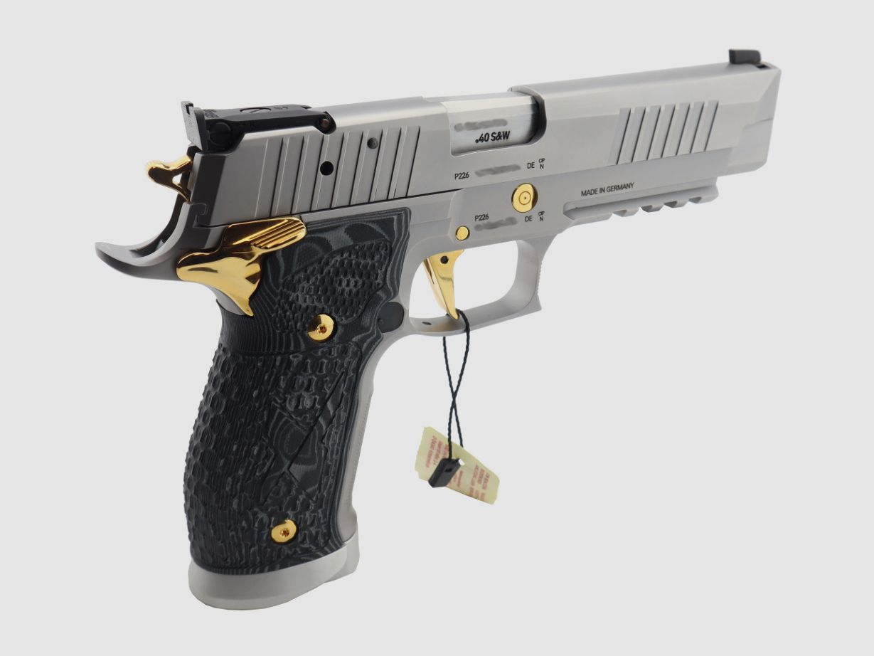  Sig Sauer P226 X-Five Supermatch Stainless & Gold eine der letzten aus deutscher Fertigung