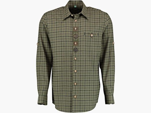 Koszula 1/1 Rękaw Regular Fit Mężczyźni (Khaki/Błoto)