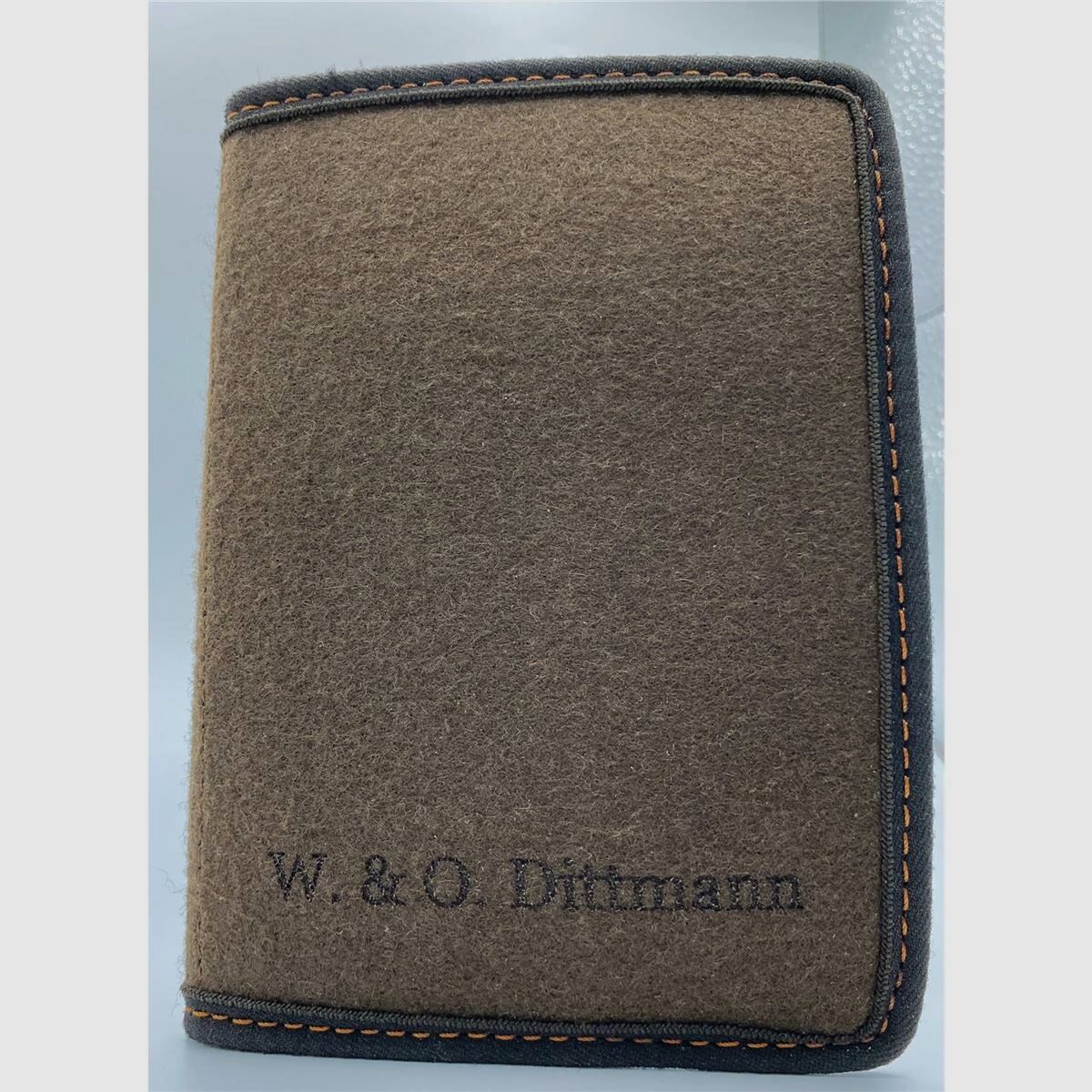 AKAH jachtvergunning etui W.&O. Dittmann bruin (vilt)