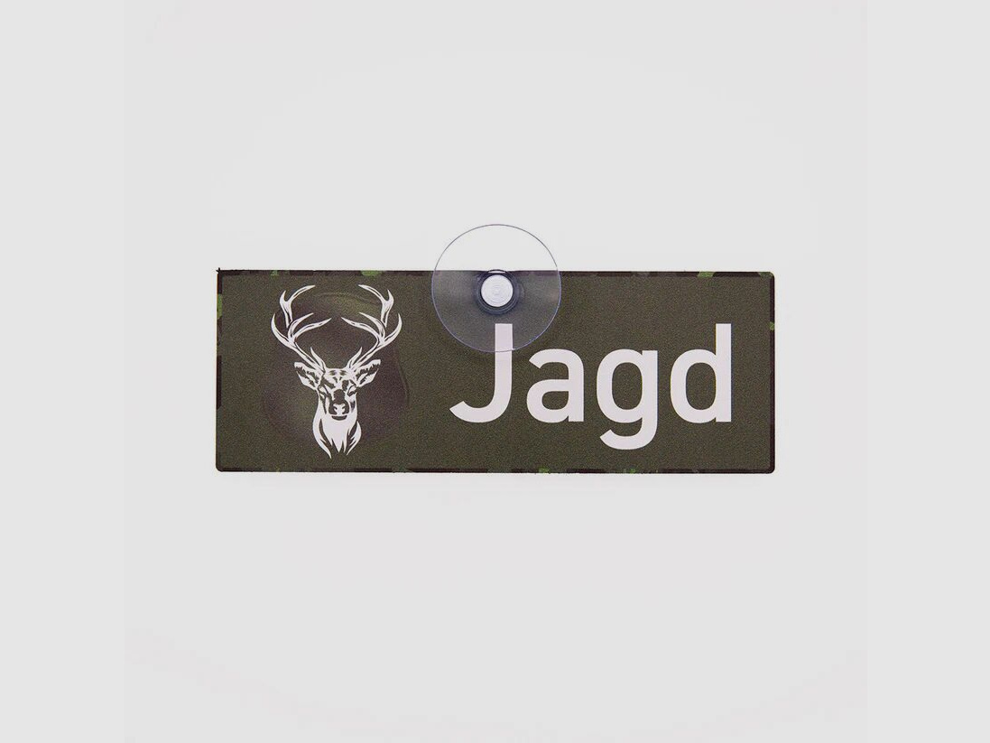 Wilde Hilde Autoschild mit Saugnapf - Jagd