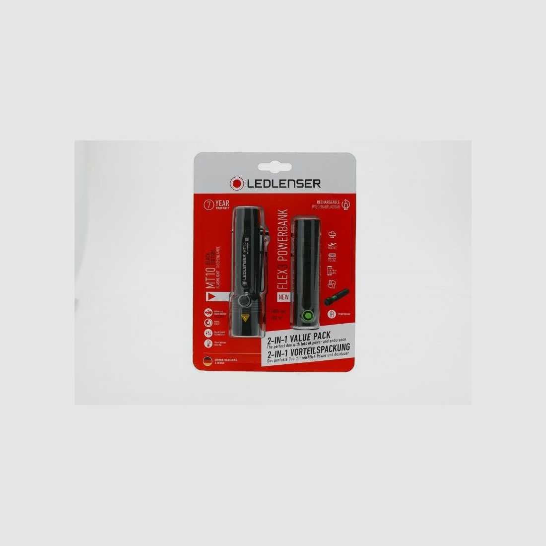 LedLenser MT10 black edition & Flex3 Black Gift