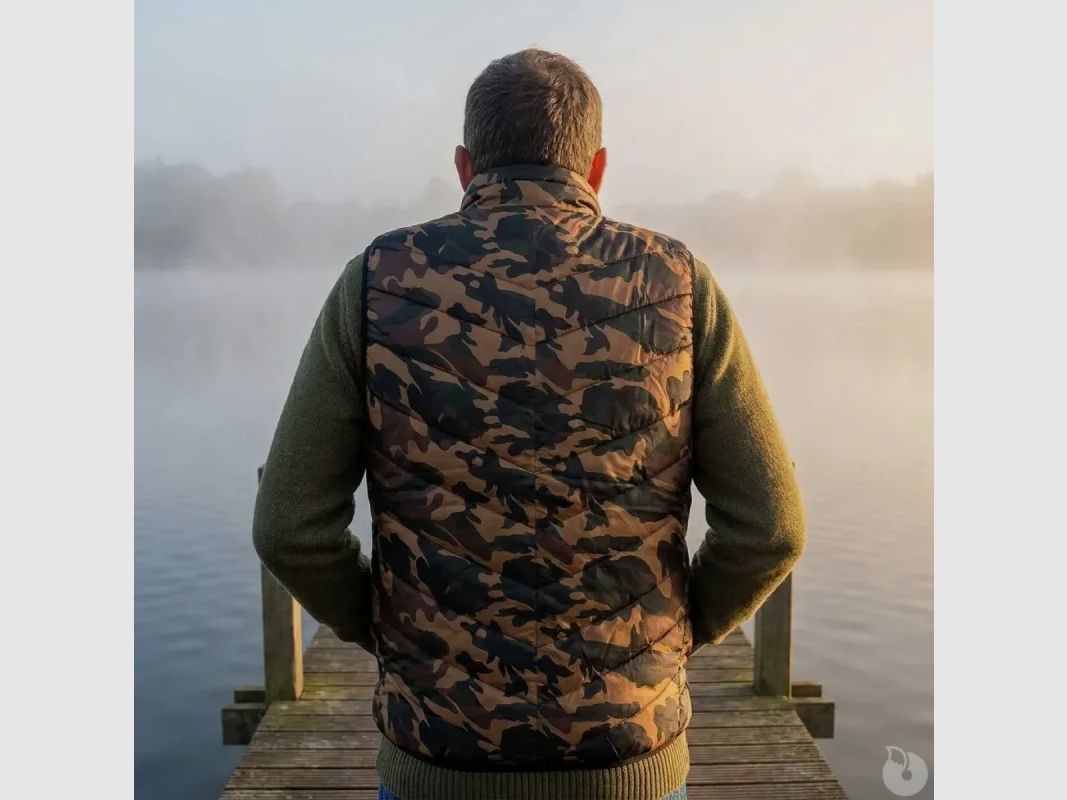 Weste Heizweste Polyester- und Kohlefaser Camo CE Größe 2XL, Bild 5 von 14