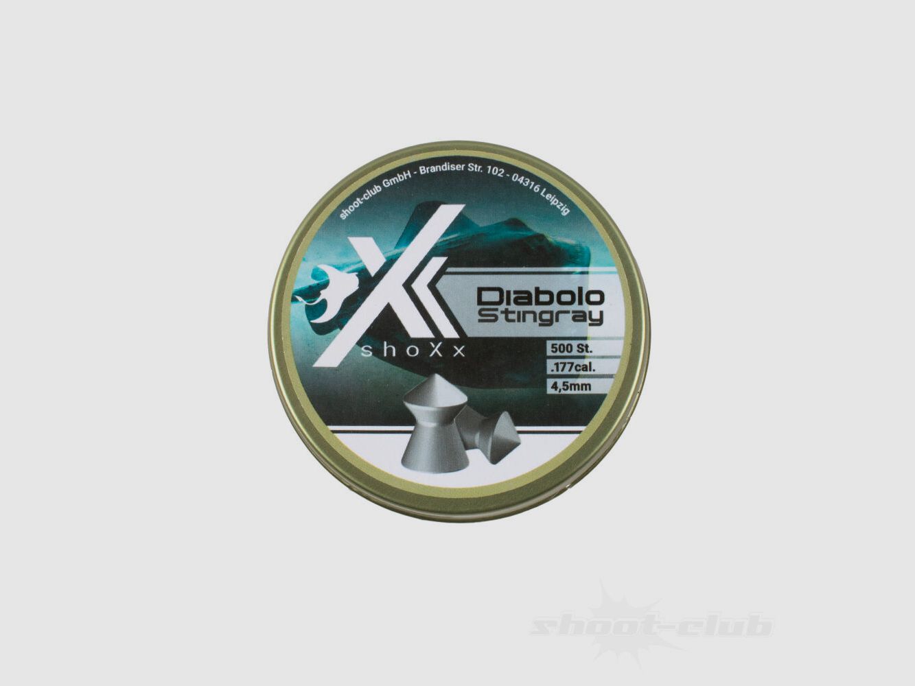 shoXx Stingray Diabolos Spitzkopf 4,5mm / 0,55 g / 500 Stk