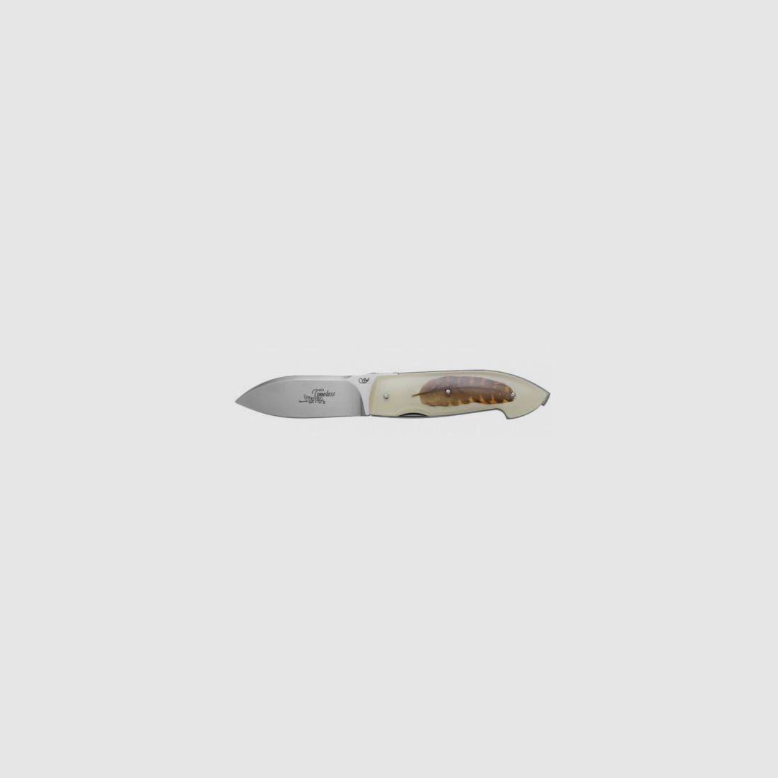 Viper Klappmesser mit Wachtel-Feder am Griff mod. Timeless Piuma art.V5400IN-BC VIPER, Bild 1 von 4