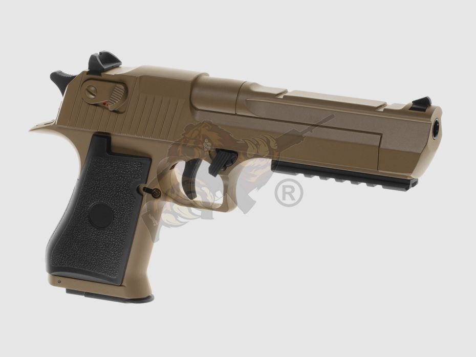 Cyma .50 AE CM.121 Metalslide Airsoft Tan - max 0,5 Joule