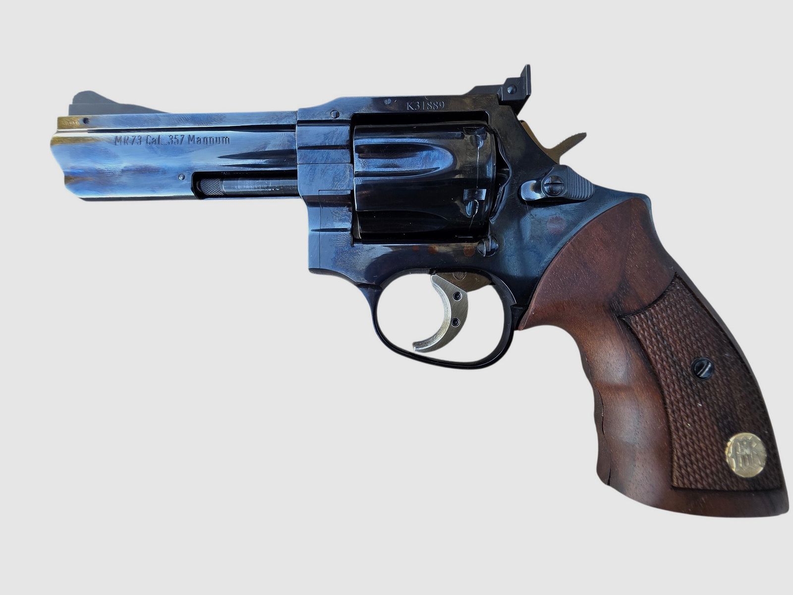 Revolver MANURHIN MR73 4″ cal.357 Mag convertible (Barillet supplémentaire 9×19) fabrication Mulhouse, image 2 sur 6