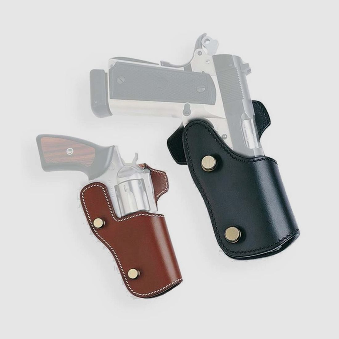 Holster RANGE Master 6" L-Frame S&W 586/617/686/Plus/Deluxe,Ruger GP100,Taurus 66/627/869,HW 357,Colt King Cobra,Dan Wesson .357 Braun Rechtshänder