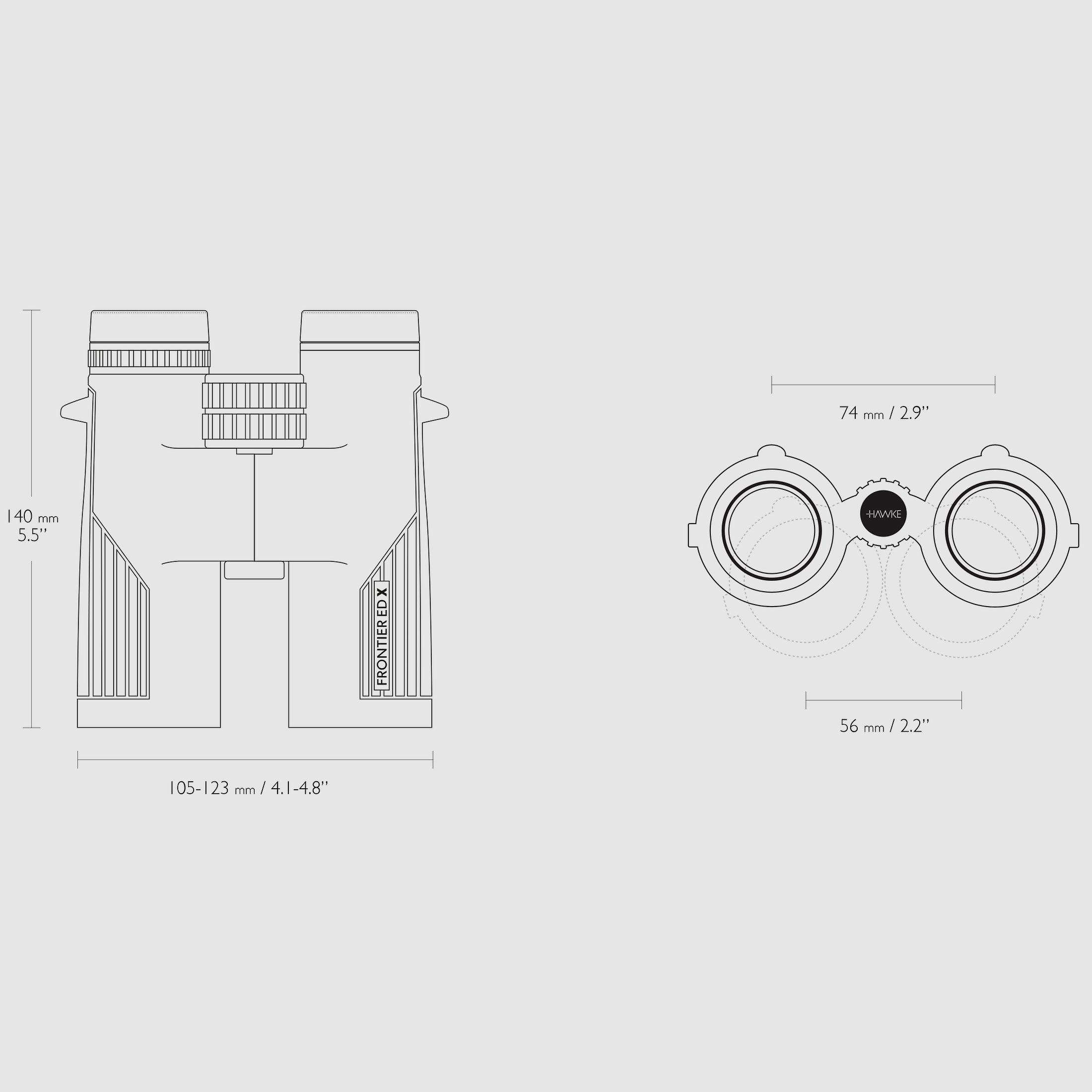 Hawke 38413 FRONTIER ED X 10X42 zielony
