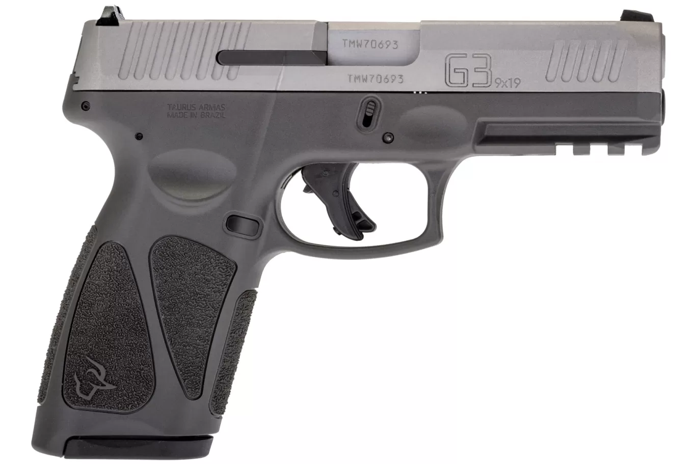 Pistolet samopowtarzalny TAURUS G3 GREY/BK STEEL SIGHT, kal. 9x19mm, lufa 4"/102mm, zdjęcie 4 z 4