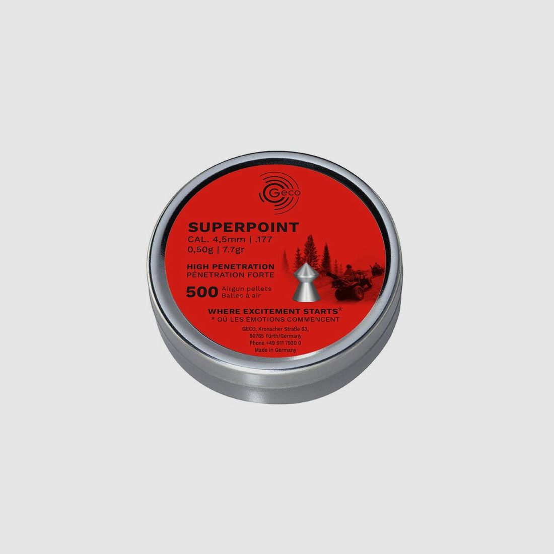 Geco Superpoint 4,5mm - 500 Schuss, Bild 1 von 3
