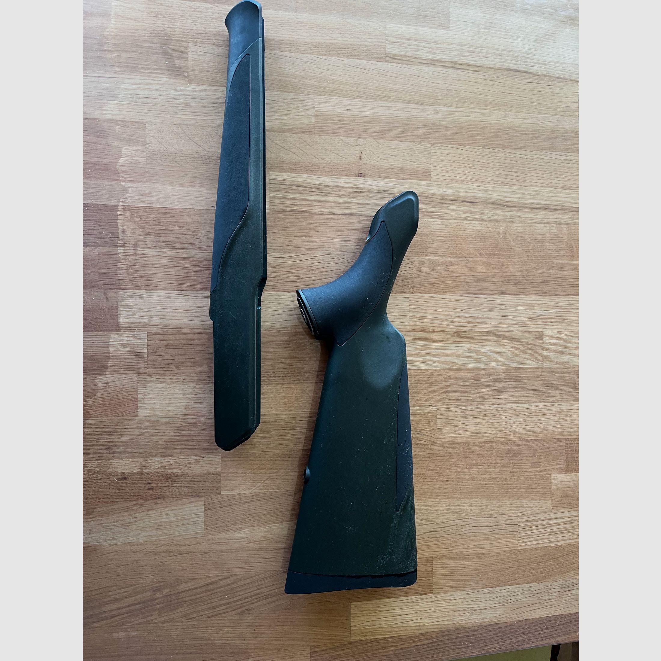 Sauer 404  vorder- u.hinter Schaft Kunststoff grün